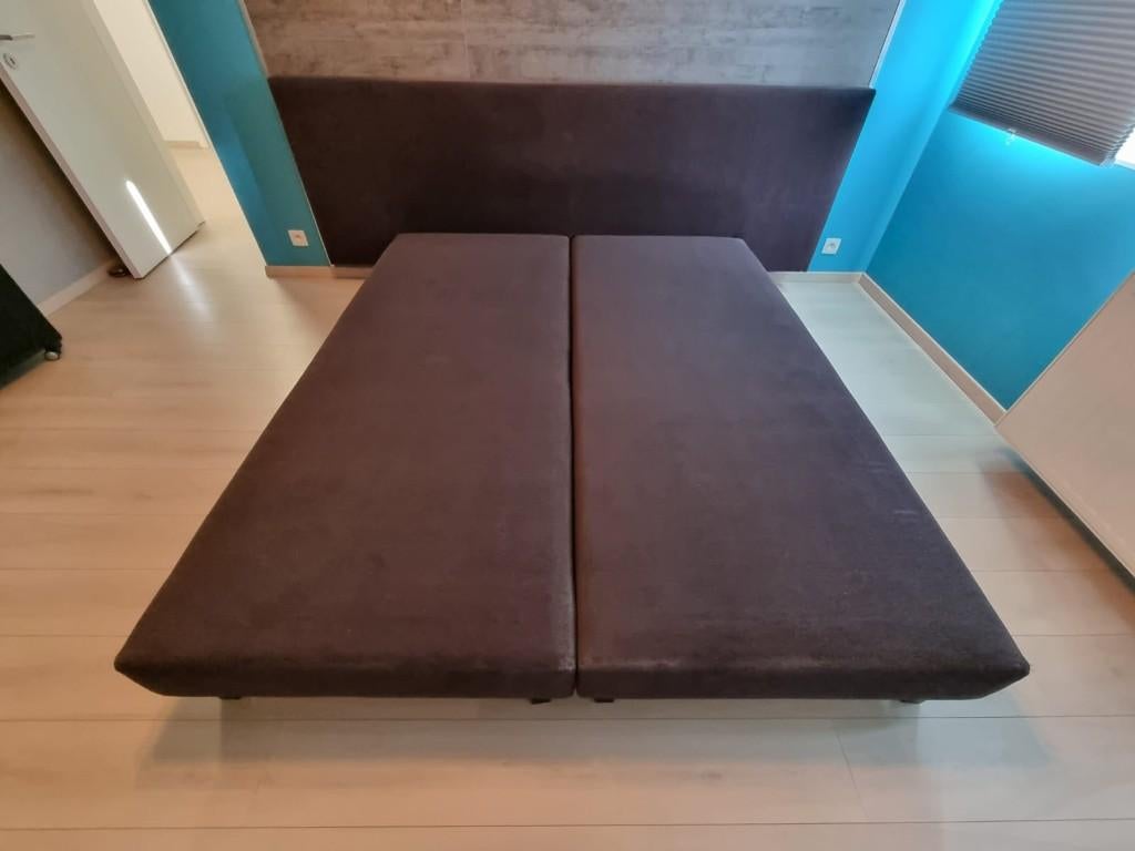 Gratis Boxspring 2 pers., Maison & Meubles, Enlèvement, Comme neuf