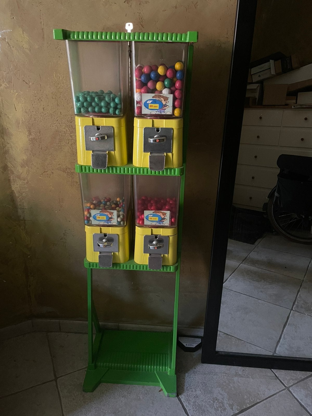 Retro kauwgom automaat, Verzamelen, Automaten | Overige, Ophalen, Gebruikt