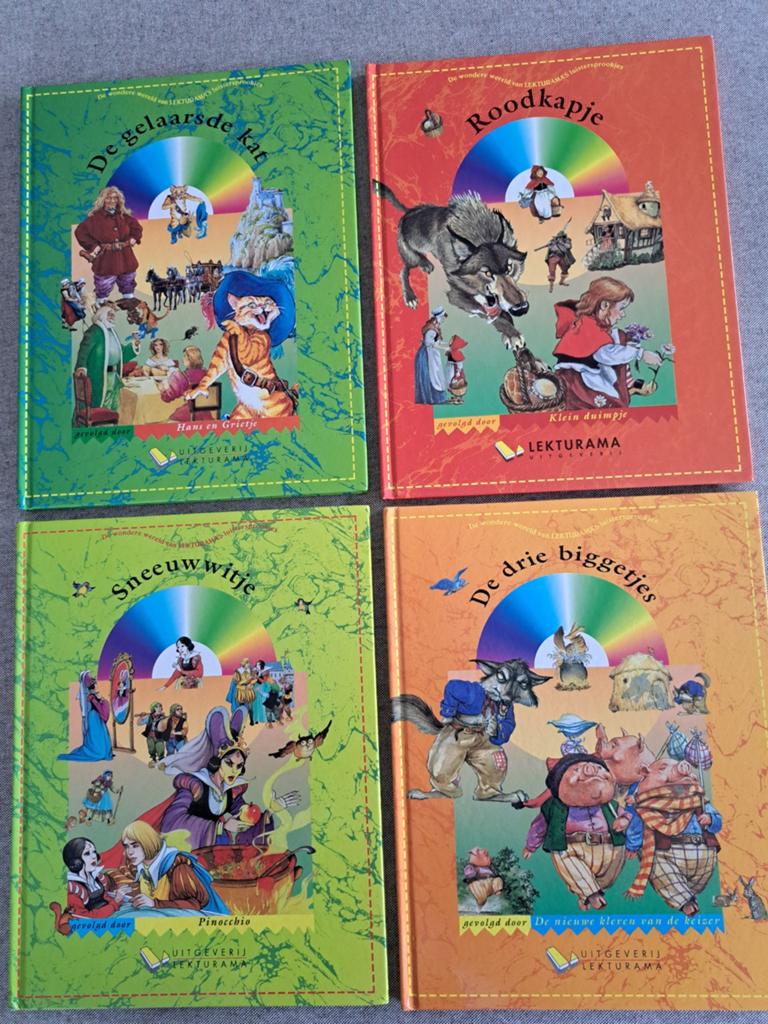 Lot van 4 sprookjes lees/voorleesboeken nieuw, Boeken, Sprookjes en Fabels, Ophalen of Verzenden, Nieuw, LEKTURAMA
