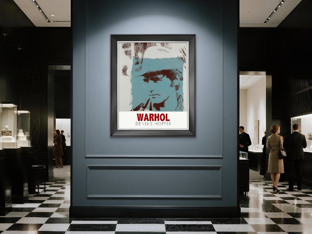 Affiche Andy Warhol Dennis Hopper, Antiek en Kunst, Ophalen of Verzenden