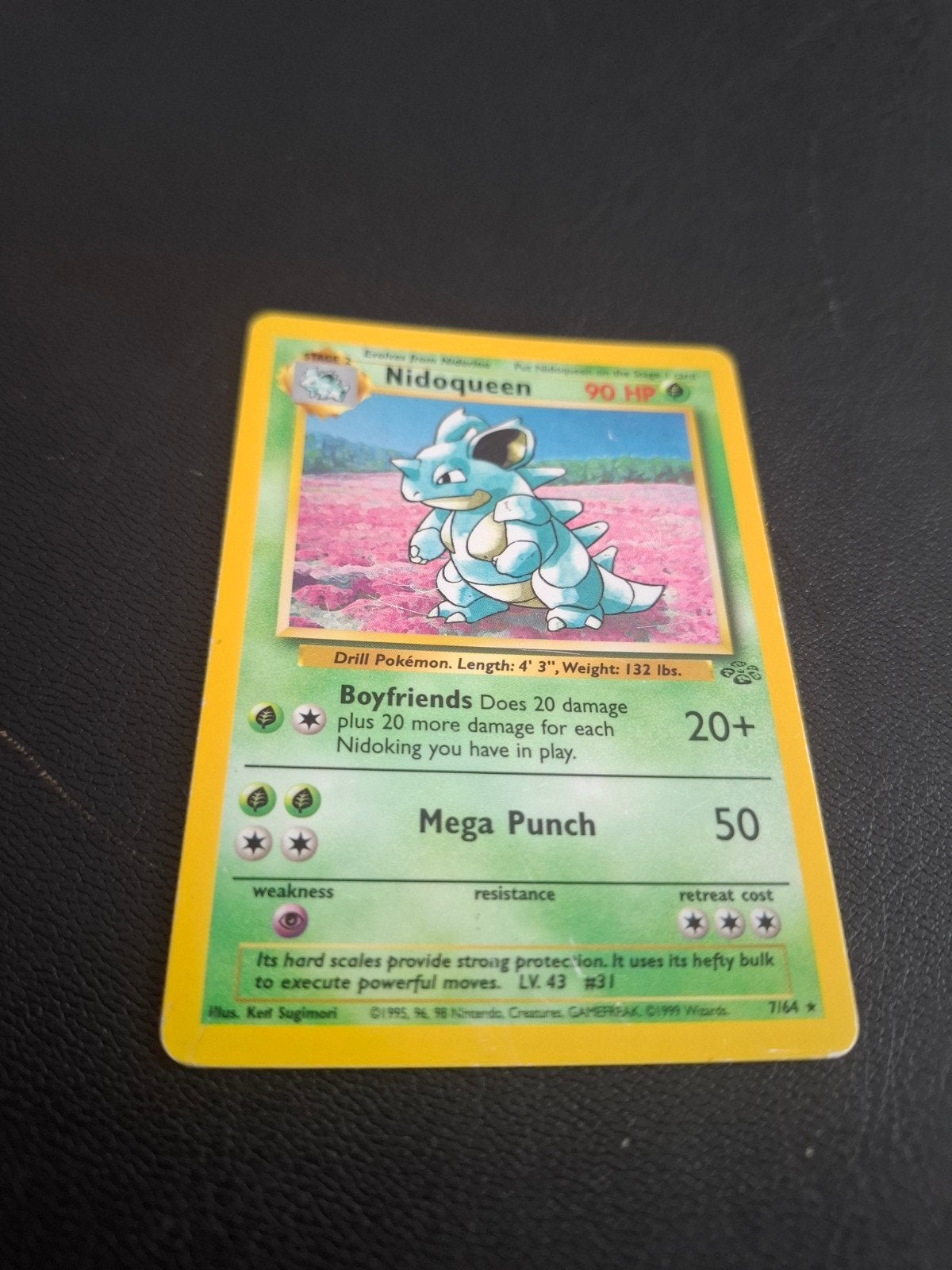 Carte Pokémon Nidoqueen (Set de base 2, 7/64), Enlèvement ou Envoi