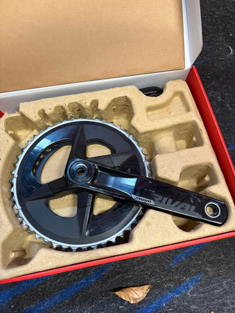 Sram Rival crankset 172,5mm, Fietsen en Brommers, Fietsonderdelen, Gebruikt, Aluminium, Racefiets, Ophalen
