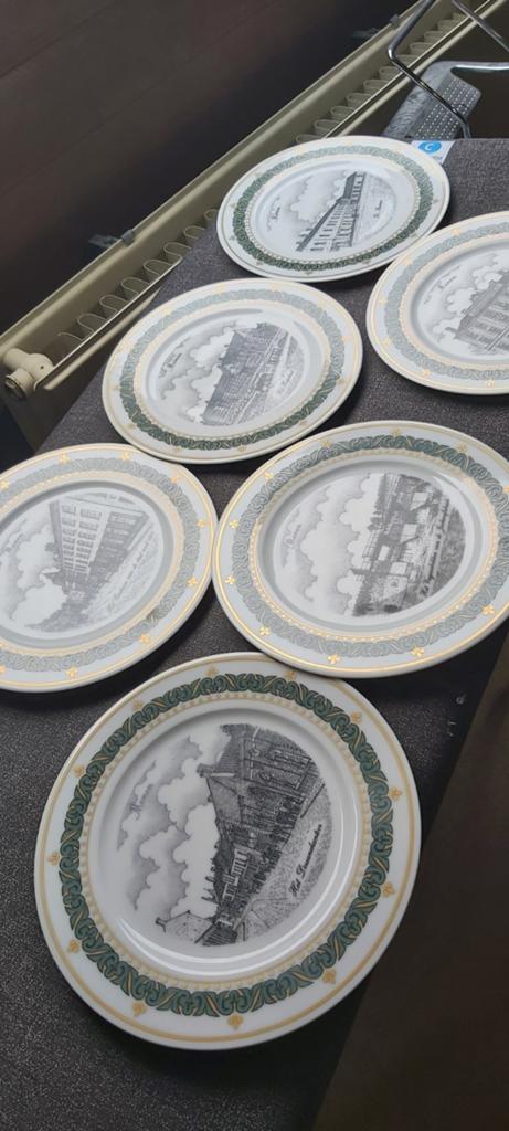 6 assiettes - Menen, Maison & Meubles, Enlèvement, Assiettes(s)