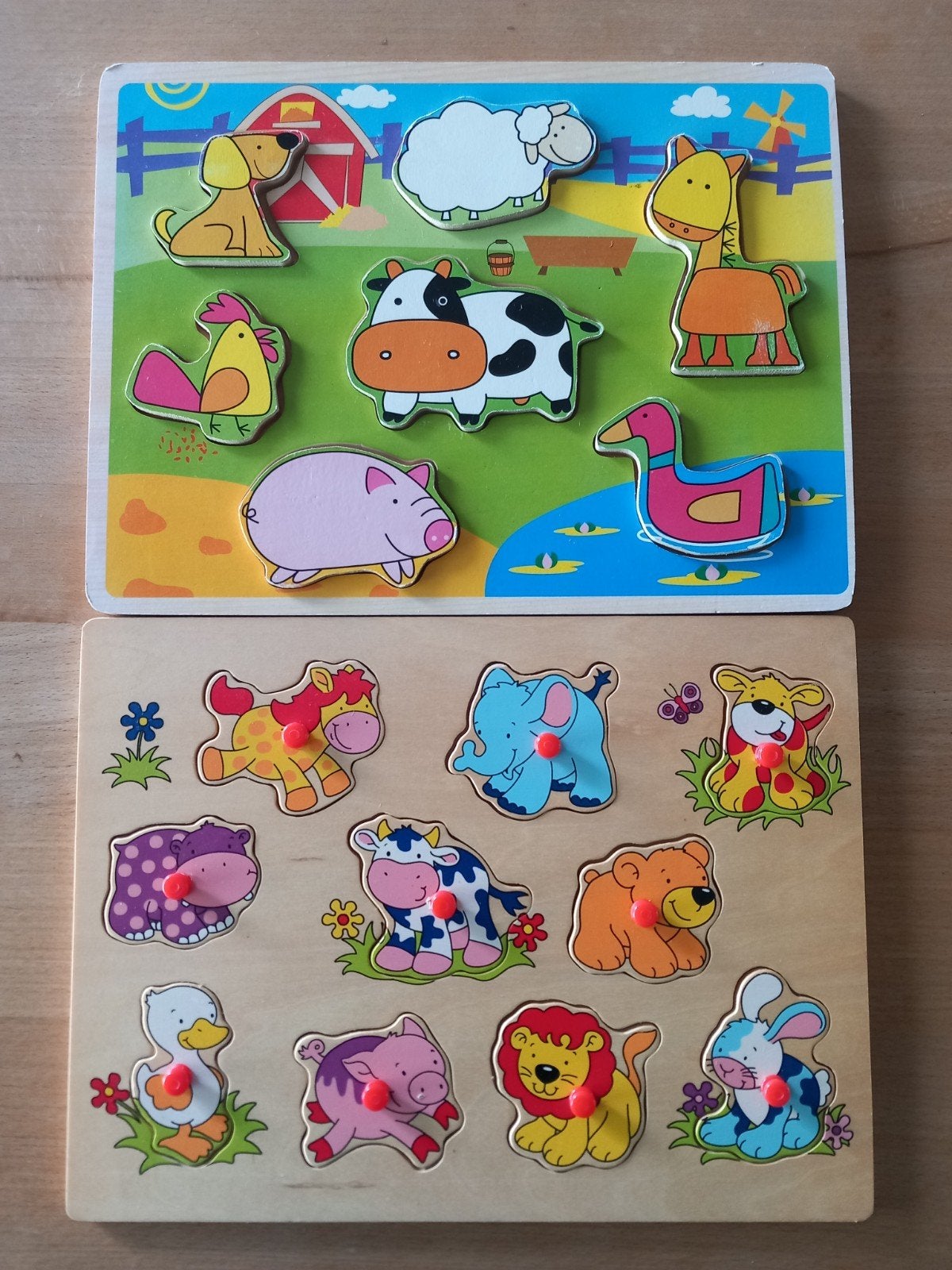 2 inlegpuzzels, Ophalen