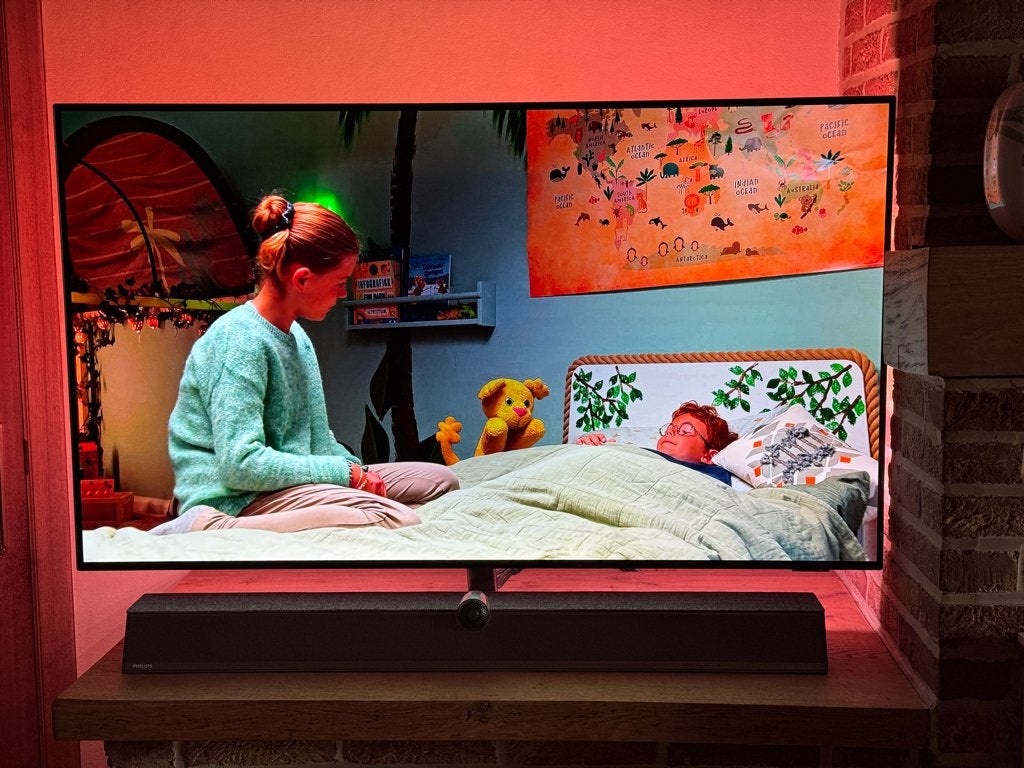 OLED PHILIPS  48 inch ambilight met soundbar  pracht toestel, Audio, Tv en Foto, Televisies, Ophalen, Philips, Gebruikt, OLED