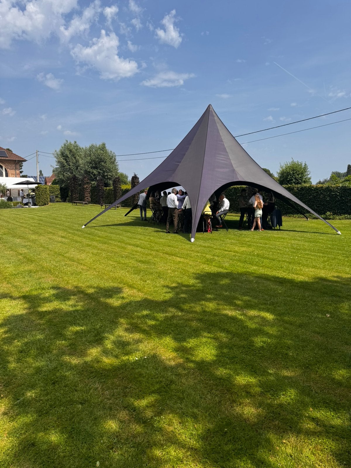 Stertent 12 meter te huur, Tuin en Terras, Partytenten, Ophalen, Zo goed als nieuw, Stertent