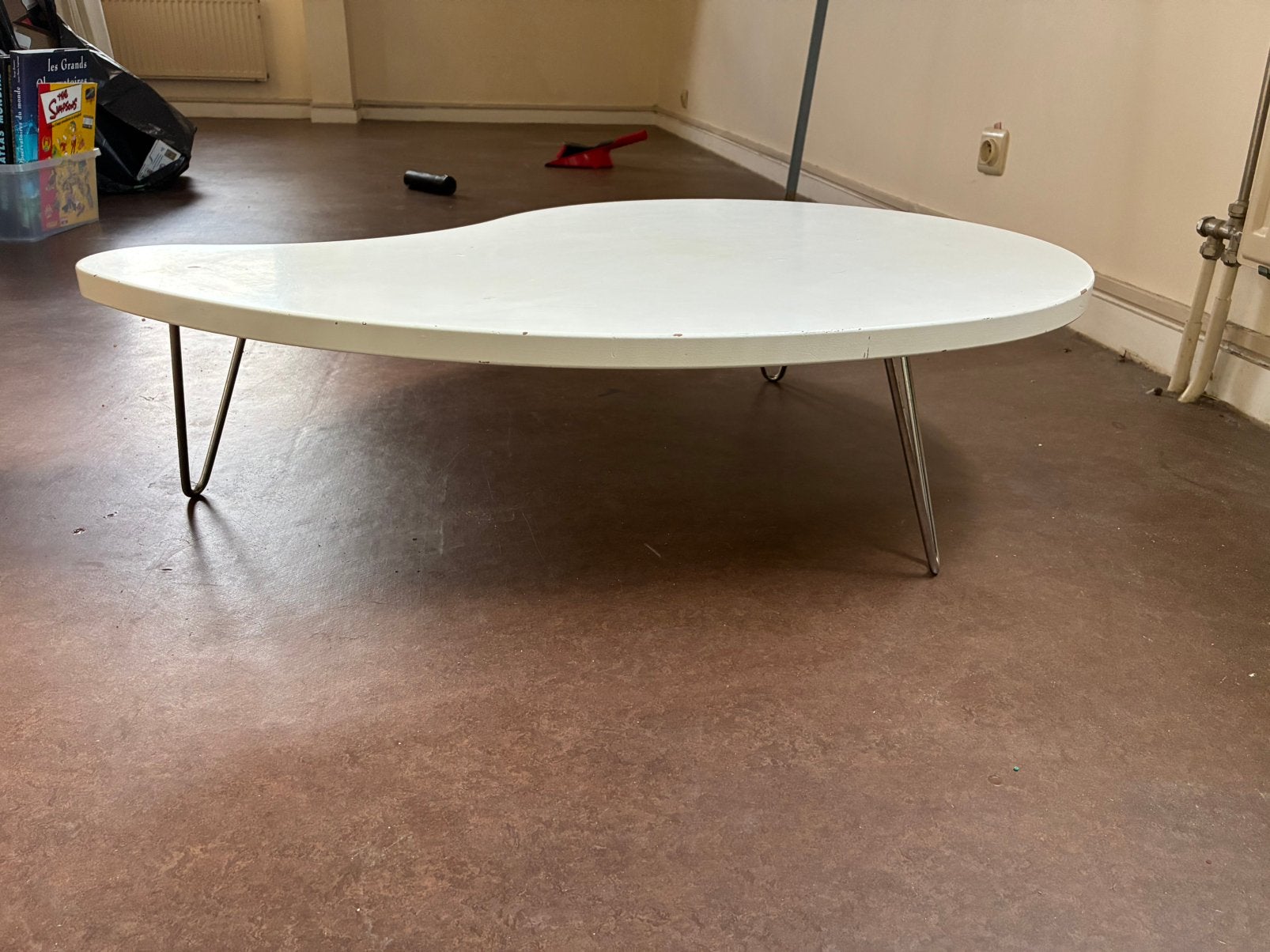 Table basse retro, 100 à 150 cm, Enlèvement, Utilisé, 50 à 100 cm