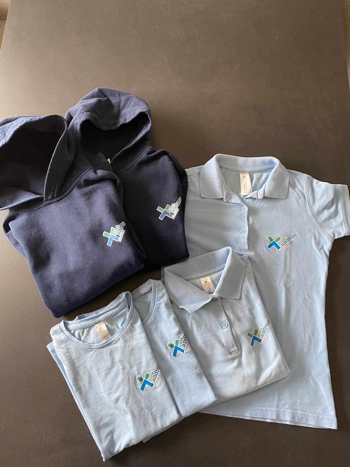 Pakket uniform kleding Sint Andreas Oostende, Ophalen, Gedragen, Maat 34 (XS) of kleiner