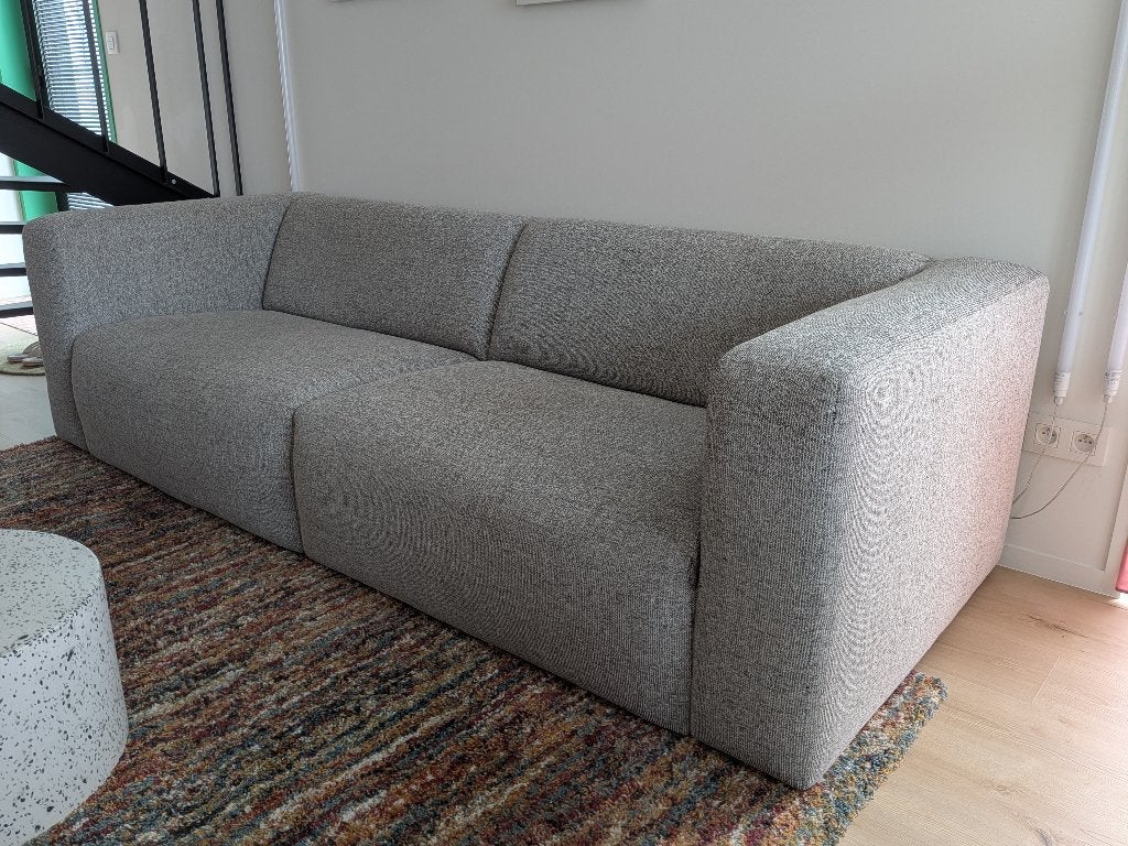 Zetel 3-zit met leuningen, Ophalen, Gebruikt, Driepersoons, 75 tot 100 cm