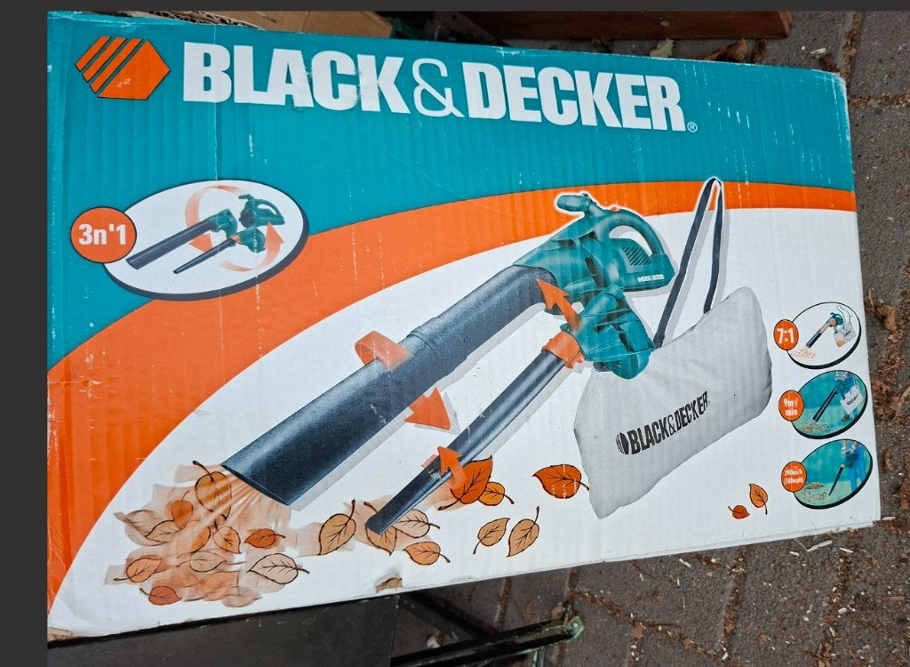 KLEINTUINMATERIAAL, Met opvangzak, Black&Dekker, Ruggedragen, Ophalen of Verzenden