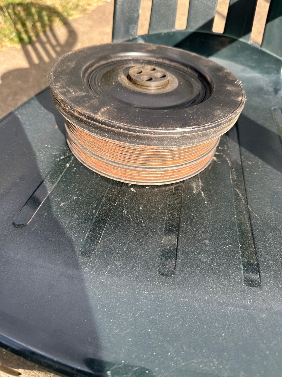 krukaspoelie met trillingsdemper bmw E60 525d, Enlèvement, BMW