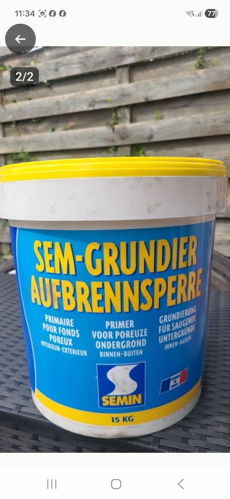 primer, 10 à 15 litres, Enlèvement, Neuf, Blanc