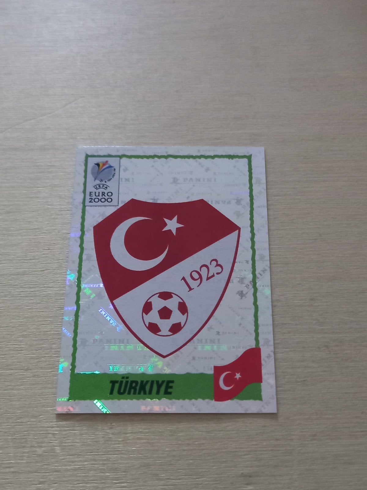 Panini Euro 2000 - N 141 - Insigne de la Turquie, Enlèvement ou Envoi, Neuf, Autocollant
