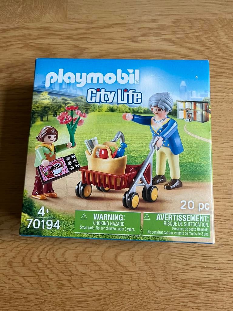 Playmobil oma met rollator 70194, Ophalen of Verzenden, Nieuw, Complete set