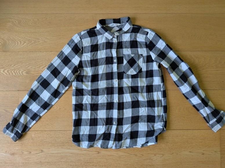 H&M - chemise à carreaux fille - taille 158 (13 ans), Kinderen en Baby's, Kinderkleding | Maat 158, Ophalen, Gebruikt, Meisje