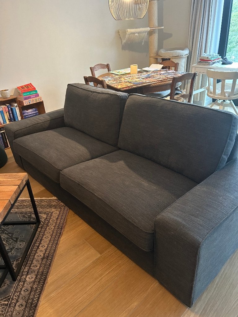 assise en tissu, très bon état, Trois personnes, Banc droit, Comme neuf, Enlèvement