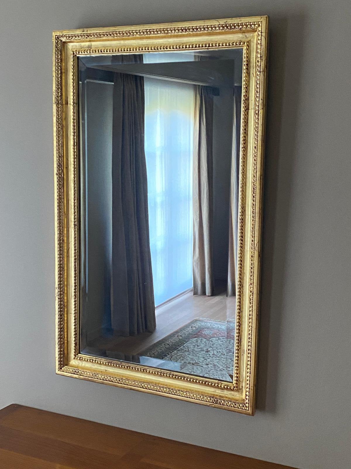 Miroir à cadre doré, Maison & Meubles, Enlèvement ou Envoi, Comme neuf