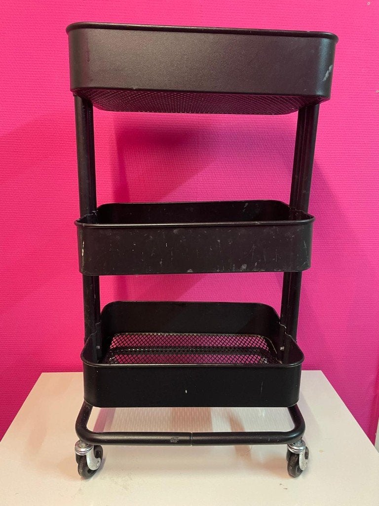 2 Chariot de rangement Ikea RÅSKOG, Maison & Meubles, 25 à 50 cm, Moins de 100 cm, Brun, Enlèvement