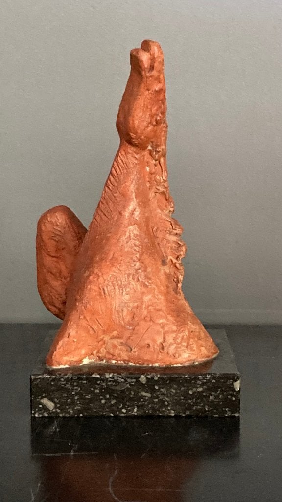 Sculptuur 'Het ros beiaard verdrinkt' - Jos De Decker, Antiek en Kunst, Ophalen of Verzenden