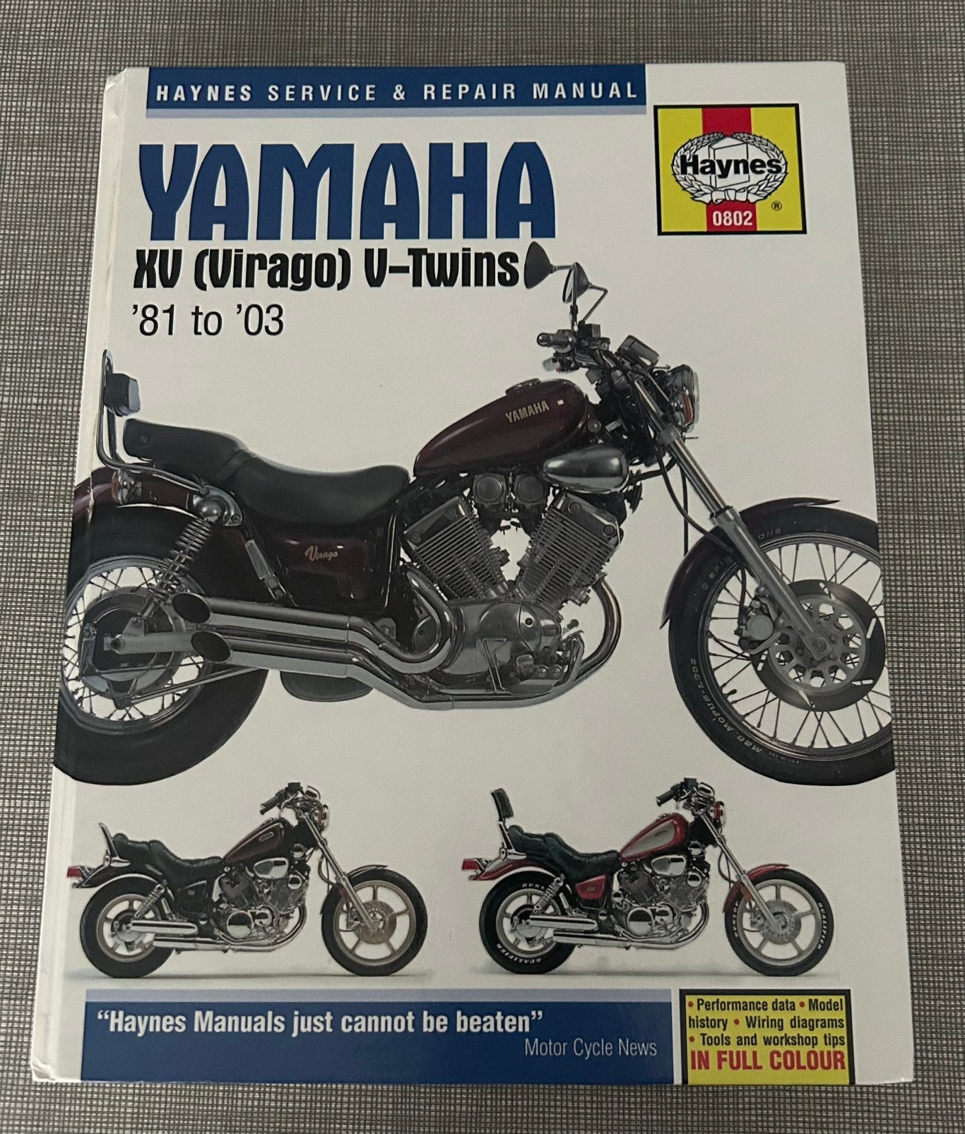 Yamaha XV Virago V-twins 81 to 03 Manua, Motos, Modes d'emploi & Notices d'utilisation, Enlèvement ou Envoi, Yamaha