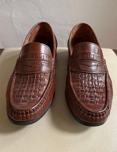 herenschoenen maat 42, Vêtements | Hommes, Chaussures, Enlèvement ou Envoi, Espadrilles et Mocassins, Comme neuf, Brun