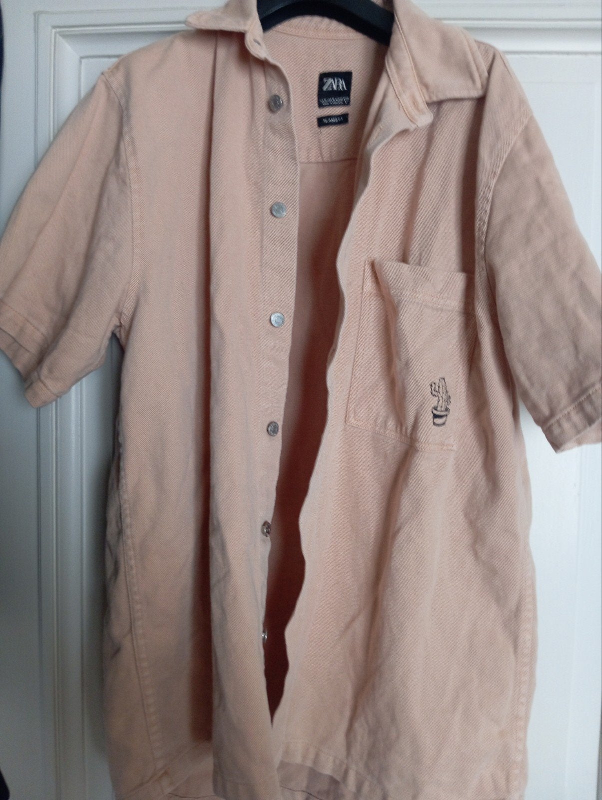 Chemise en jean rose à manches courtes ZARA, taille M, Enlèvement ou Envoi, Rose