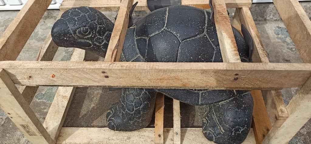 schildpad in steen, Ophalen, Nieuw, Steen, Dierenbeeld