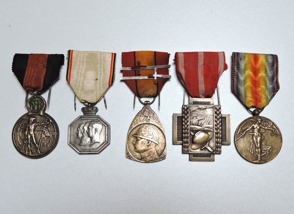 1914-1918 Lot soldat Belge Médailles combattant, Enlèvement ou Envoi, Autres