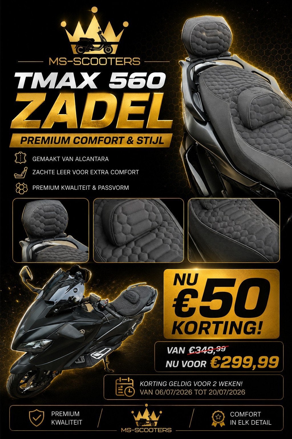 Siège personnalisé pour Yamaha Tmax 560 sur  DISCOUNT, Enlèvement ou Envoi, Aerox