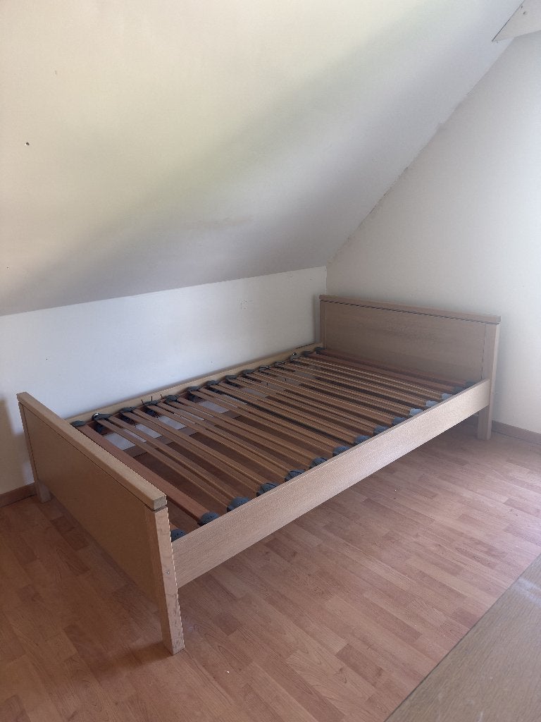 Bed 200 x 120 inclusief nachtkastje met 2 laden, Kinderen en Baby's, Ophalen, Gebruikt, 180 cm of meer, 100 cm of meer