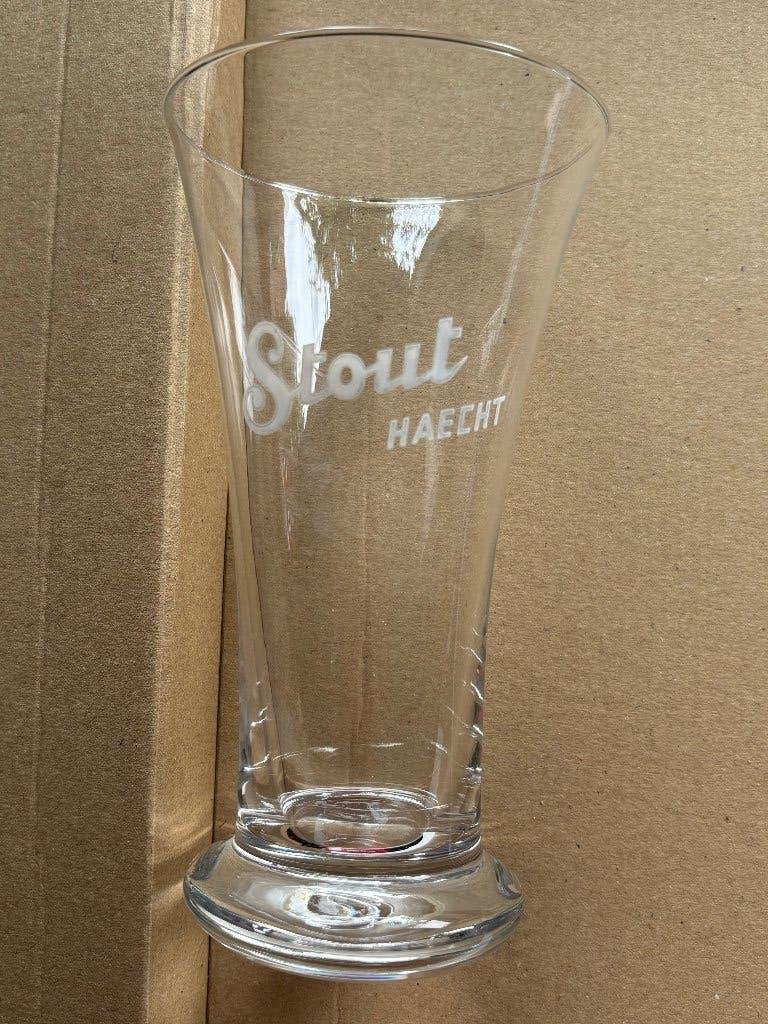 Haecht Stout, Verzamelen, Ophalen of Verzenden, Gebruikt, Glas of Glazen, Overige merken