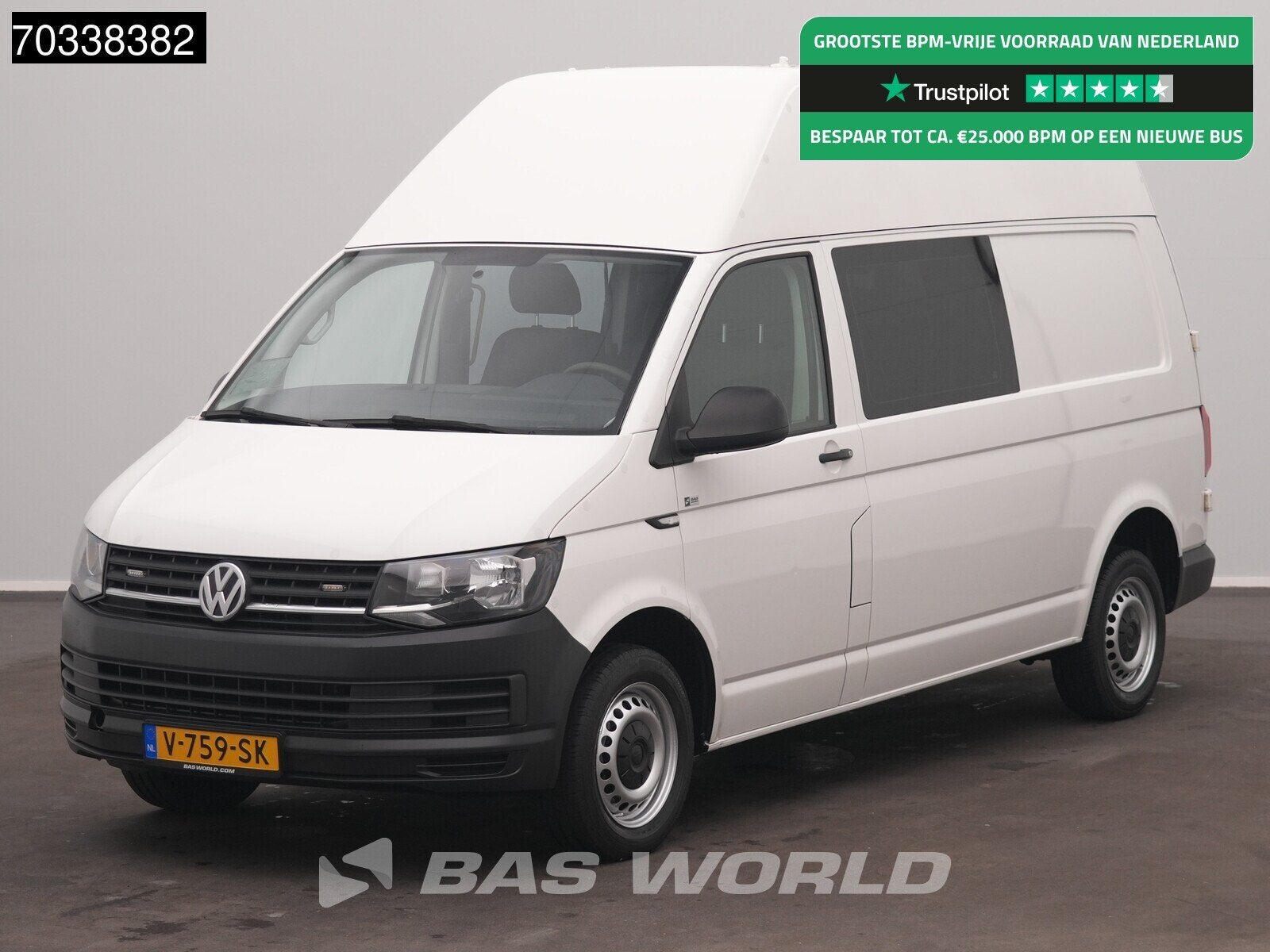 Volkswagen Transporter 150PK Automaat L2H2 Dubbele Cabine Ai, Autos, Achat, Entreprise, Automatique, 2138 kg