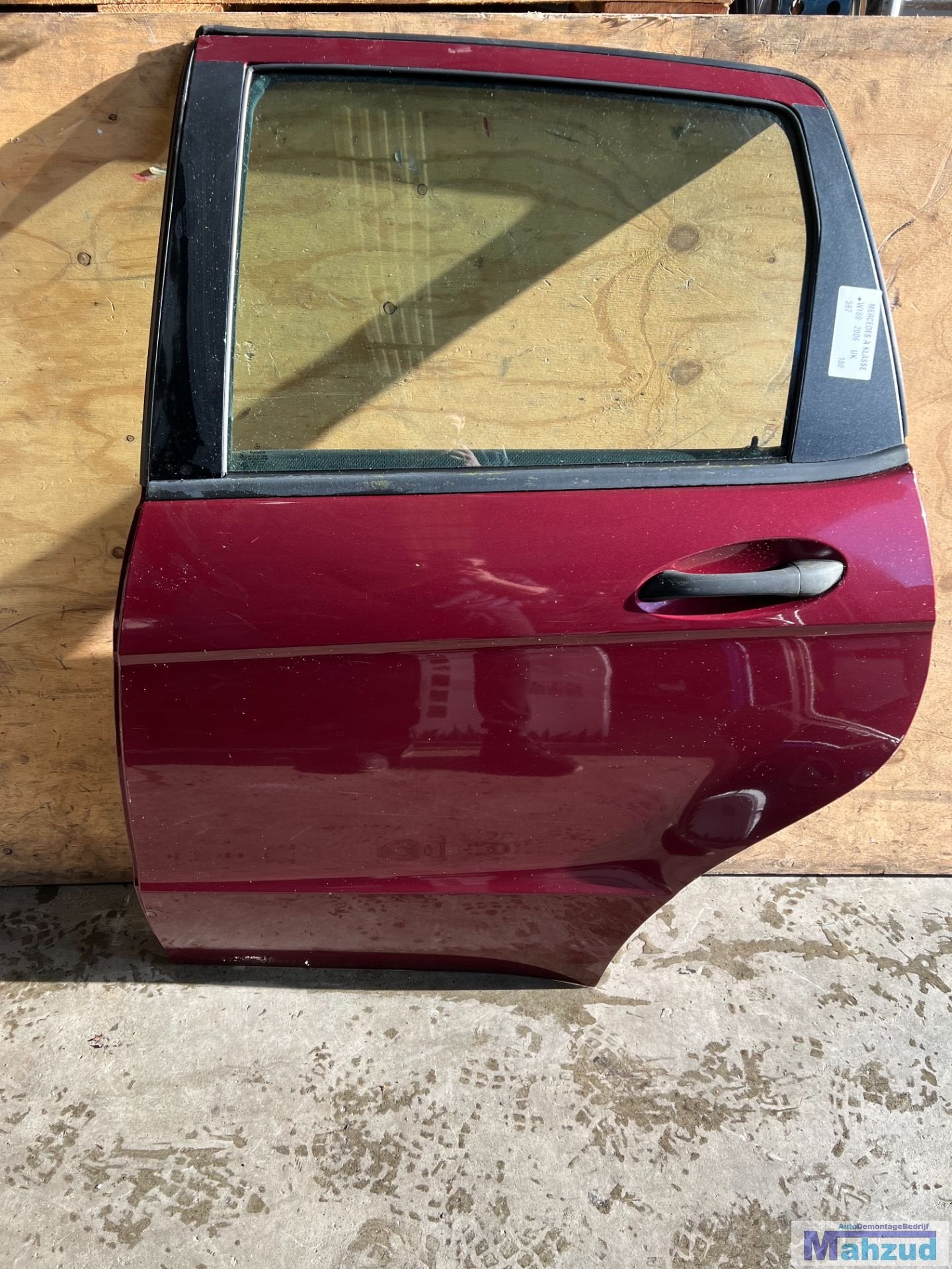 MERCEDES A KLASSE W169 rood 597 links achter deur 2004-2012, Gebruikt, Mercedes-Benz AG, Deur, Mercedes-Benz