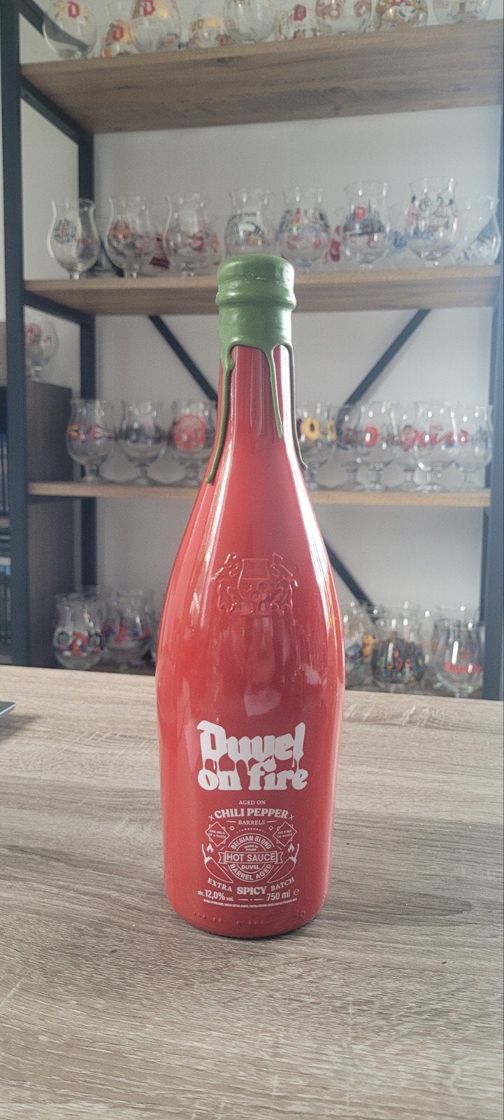 Duvel on fire fles, Verzamelen, Ophalen of Verzenden, Duvel