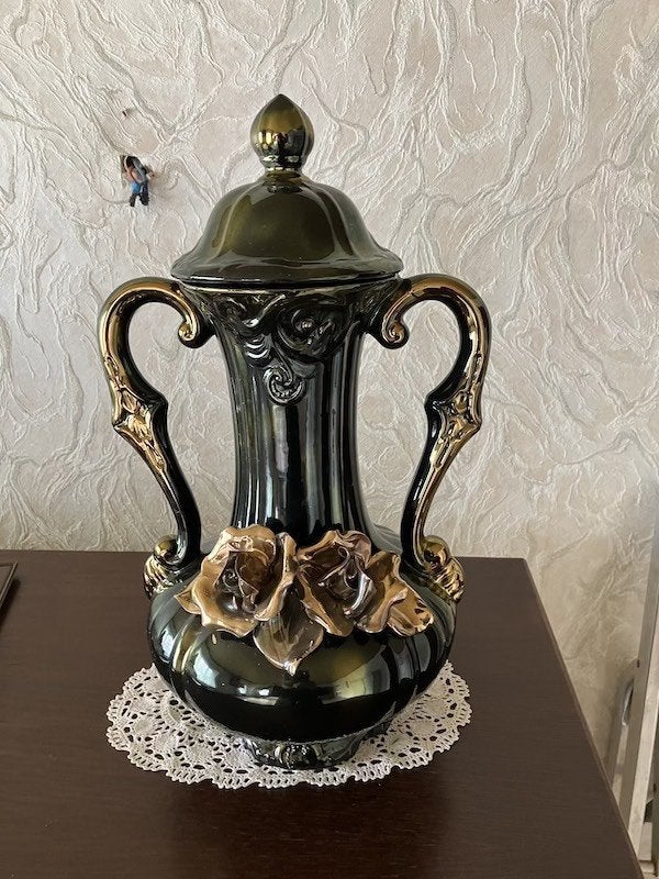 grote siervaas, Maison & Meubles, Accessoires pour la Maison | Vases, 43 cm, Enlèvement, Utilisé, Pierre/céramique