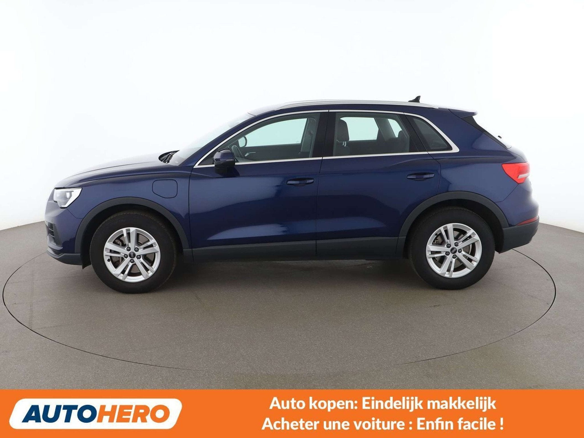 Audi Q3 45 TFSIe (bj 2021, automaat), Auto's, 245 pk, Stof, Blauw, 1395 cc