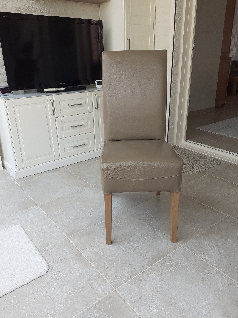 6 eetkamerstoelen, Maison & Meubles, Chaises, Brun, Enlèvement, Cuir, Cinq, Six Chaises ou plus
