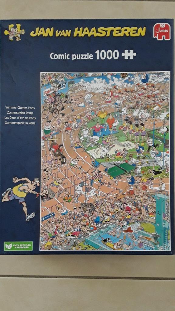 Puzzle de 1000 pièces des Jeux d'été de Paris avec Jan van H, Enlèvement ou Envoi, Comme neuf