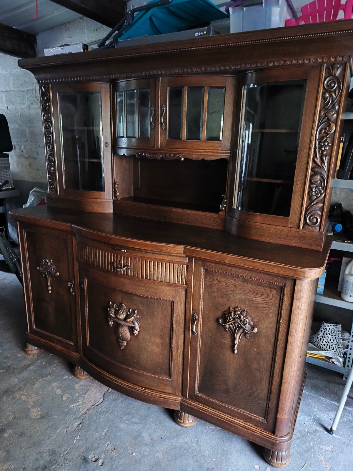 ancien buffet vaisselier, Enlèvement, Chêne