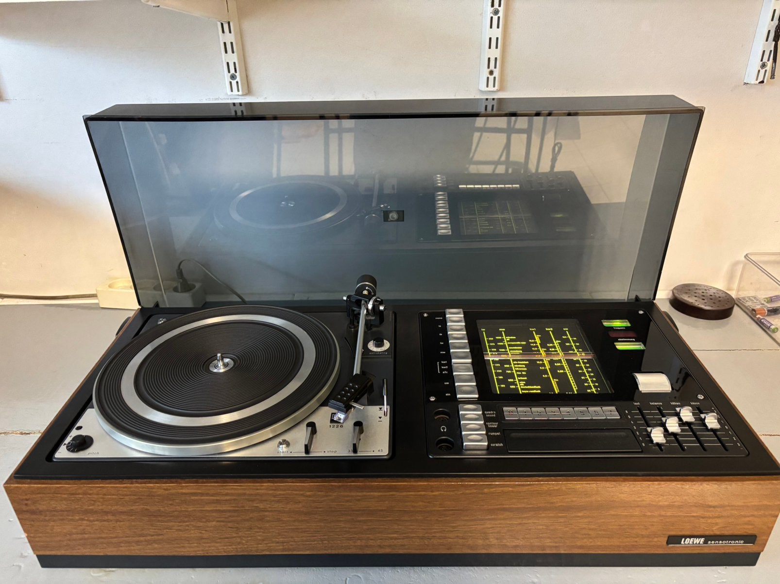 Loewe vintage hifi center, Audio, Tv en Foto, Platenspelers, Ophalen, Platenspeler, Dual