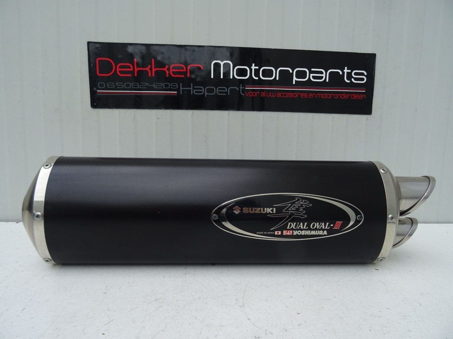 Linker Yoshimura Dual Oval II Sport Demper # Universeel 52mm, Motos, Neuf, -, -, -
