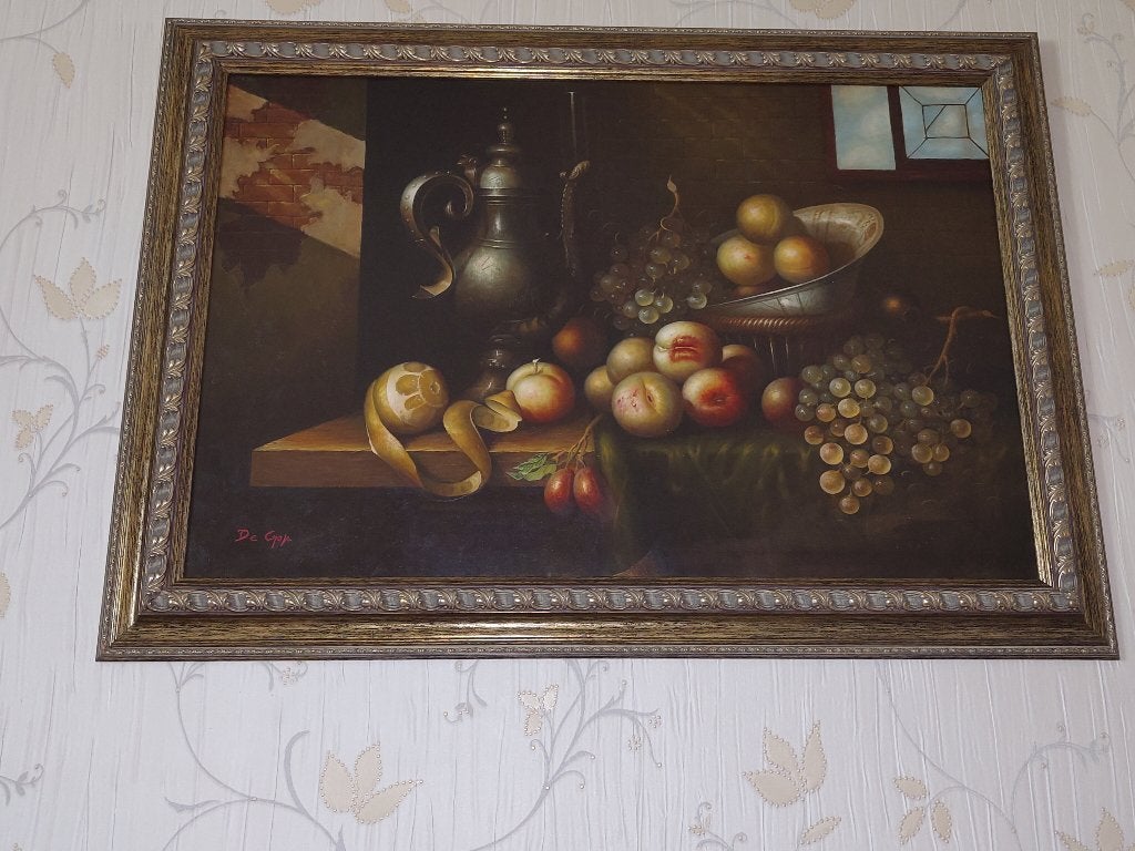 Schilderij, Ophalen, Doek, Stilleven, Olieverf
