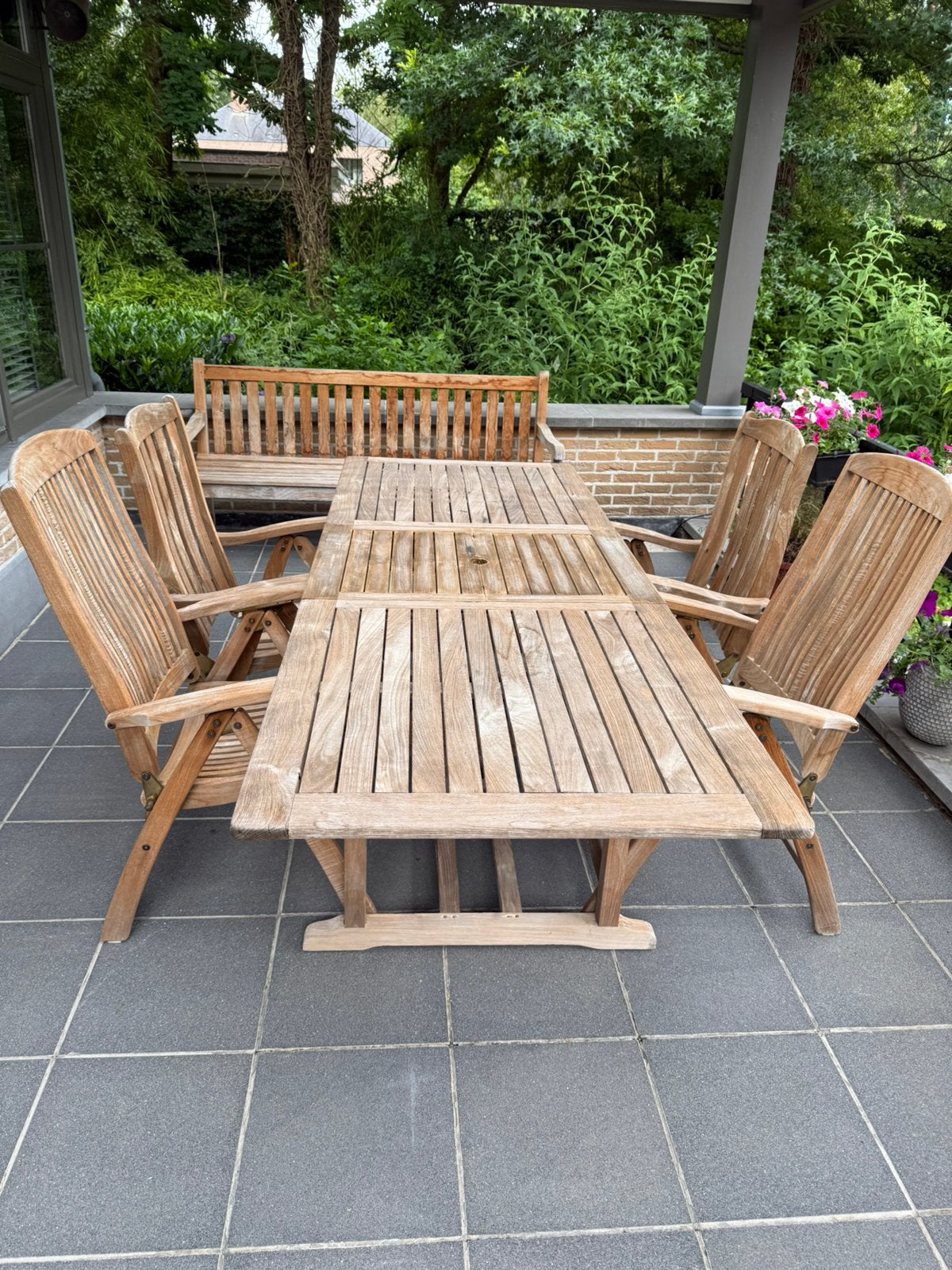 Zet tuinmeubelen, Jardin & Terrasse, Tables de jardin, Enlèvement, Comme neuf