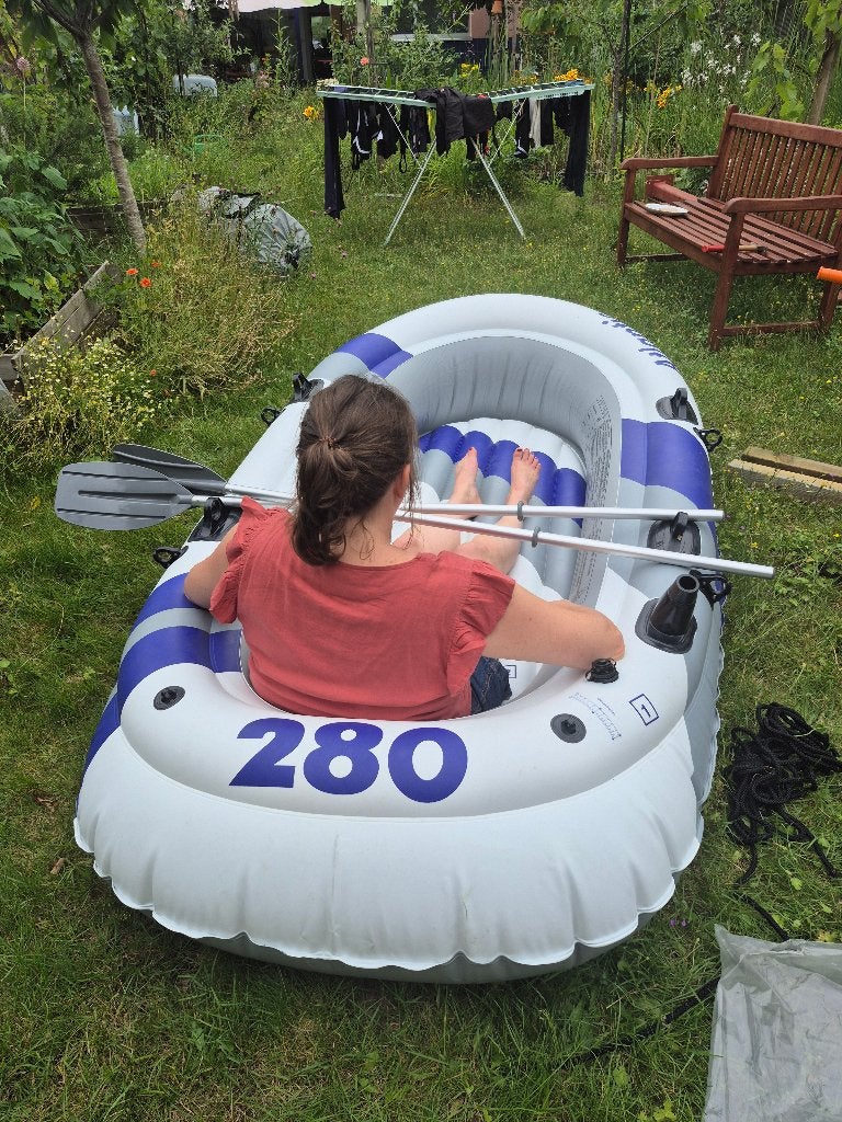 opblaas rubberboot, Watersport en Boten, Ophalen, Zo goed als nieuw, Overige materialen