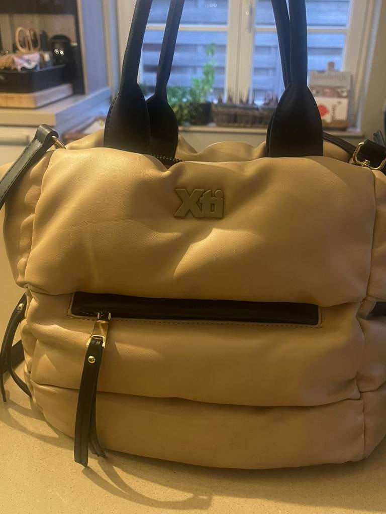 Beige handtas van Xti., Ophalen of Verzenden, Zo goed als nieuw, Beige, Handtas