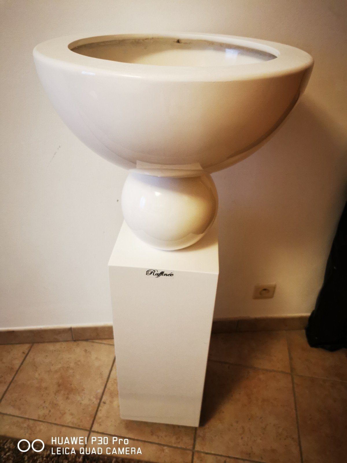 luxe design zuil bloembak/pot, Ophalen