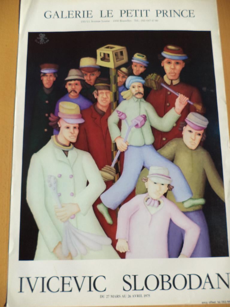 1975 litho affiche poster Slobodan Ivicevic, Le petit Prince, Ophalen of Verzenden