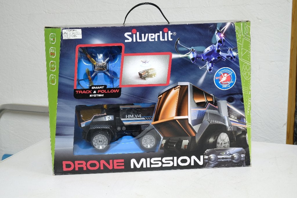 Silverlit truck en drone missie op afstand bestuurbare auto, Hobby en Vrije tijd, Elektro, Ophalen of Verzenden, Zo goed als nieuw