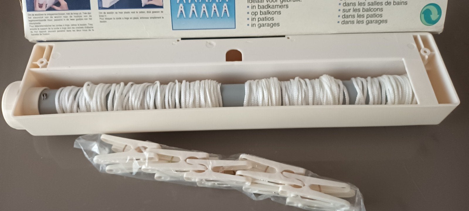 droogrek om op te spannen tussen 2 muren nieuwe, Enlèvement, Neuf, Étagère de salle de bain