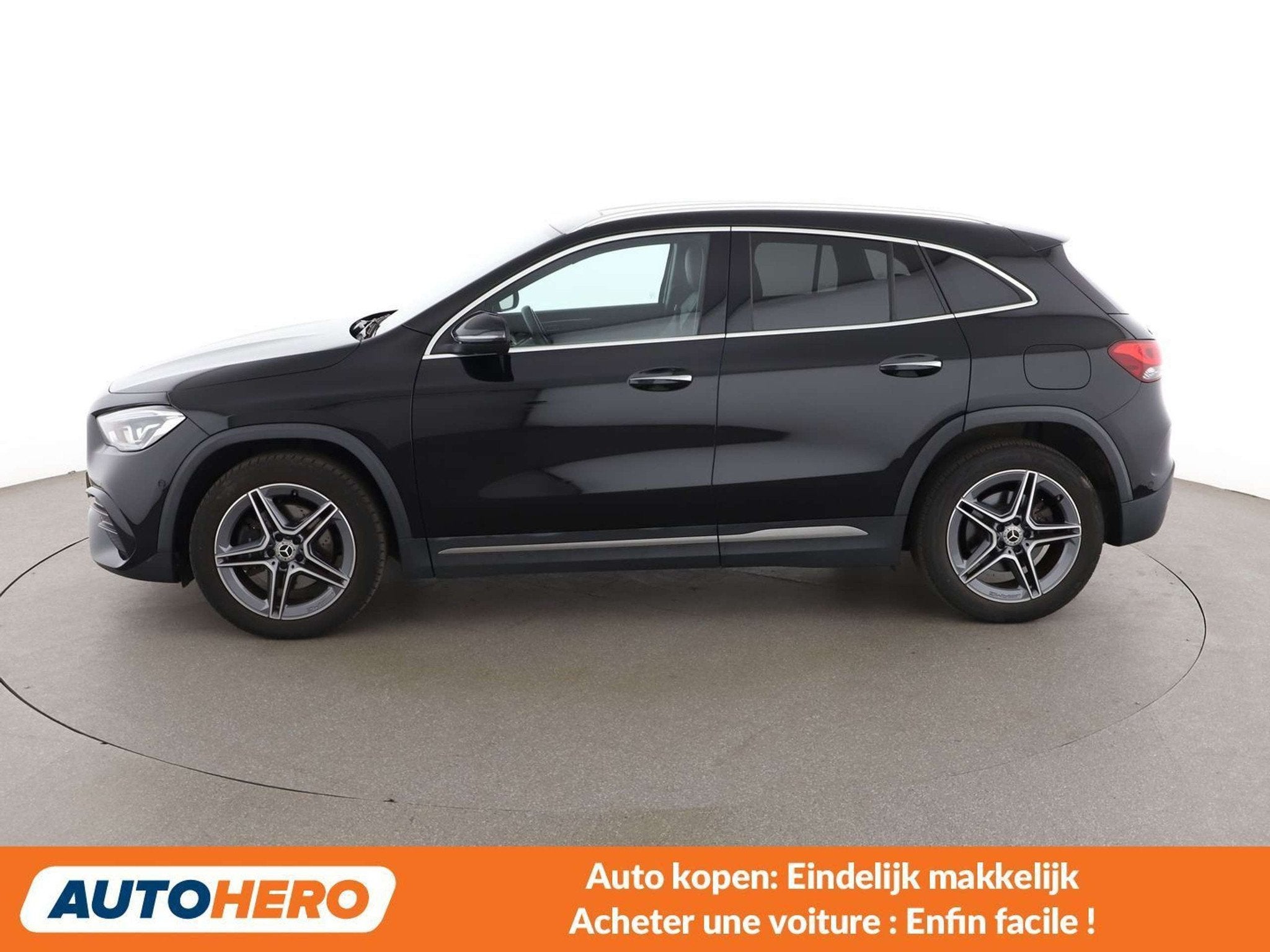 Mercedes-Benz GLA 250 GLA 250e AMG Line (bj 2022, automaat), 32 g/km, Gebruikt, Zwart, Leder